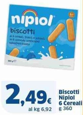 Sigma Biscotti Nipiol 6 Cereali g 360 offerta