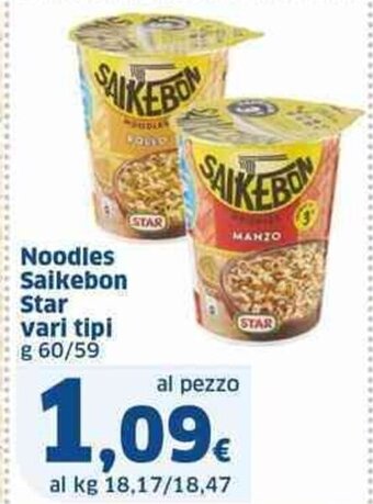 Noodles Saikebon Star vari tipi g 60/59