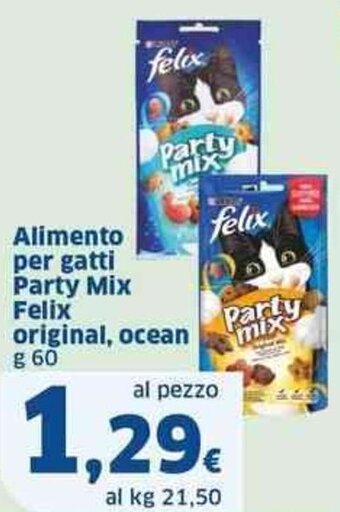 Sigma Alimento per gatti Party Mix Felix original, ocean g 60 offerta