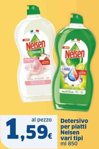 Sigma Detersivo per piatti Nelsen vari tipi ml 850 offerta