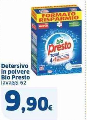 Sigma Detersivo in polvere Bio Presto lavaggi 62 offerta