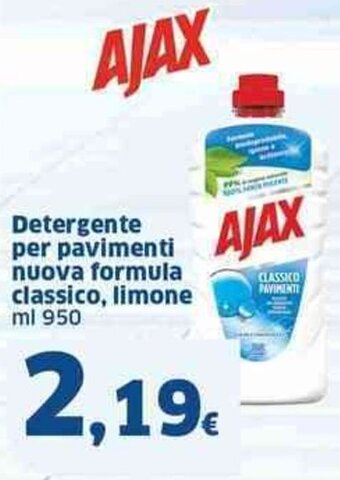 Sigma Detergente per pavimenti nuova formula classico, limone ml 950 offerta