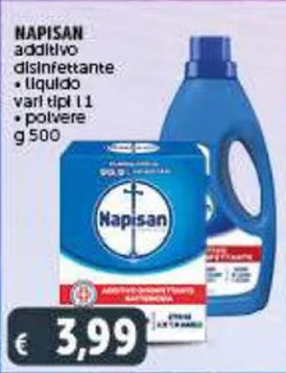 Deco Maxistore NAPISAN additivo disinfettante liquido vari tipi l 1 offerta