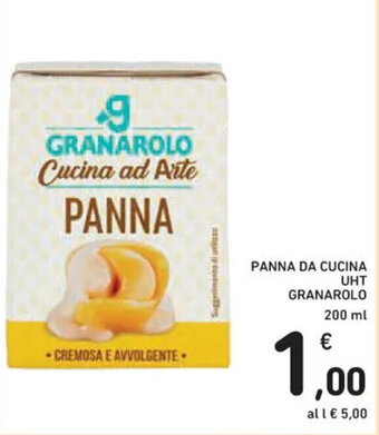 Spazio Conad PANNA DA CUCINA UHT GRANAROLO 200 ml offerta
