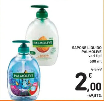 SAPONE LIQUIDO PALMOLIVE vari tipi 500 ml