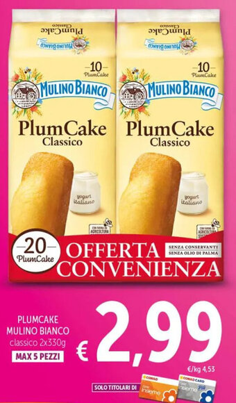 Spazio Conad PLUMCAKE MULINO BIANCO classico 2x330g offerta