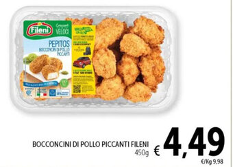Spazio Conad BOCCONCINI DI POLLO PICCANTI FILENI 450g offerta