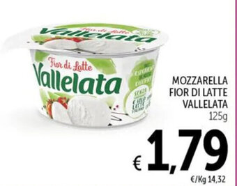 Spazio Conad MOZZARELLA FIOR DI LATTE VALLELATA 125 g offerta