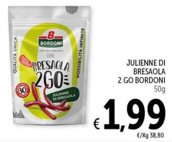 Spazio Conad JULIENNE DI BRESAOLA 2 GO BORDONI 50g offerta