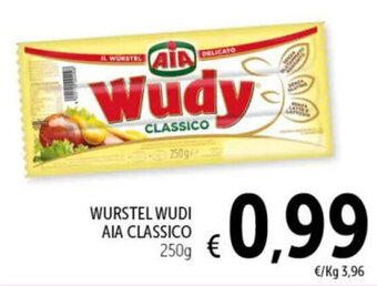 Spazio Conad WURSTEL WUDI AIA CLASSICO 250 g offerta