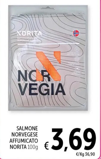 Spazio Conad SALMONE NORVEGESE AFFUMICATO NORITA 100g offerta