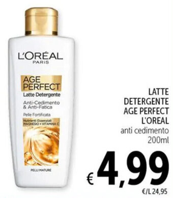 Spazio Conad LATTE DETERGENTE AGE PERFECT L'OREAL anti cedimento 200ml offerta