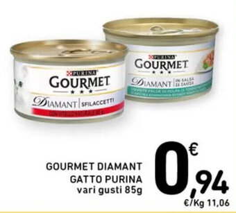 Spazio Conad GOURMET DIAMANT GATTO PURINA 85g offerta