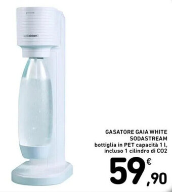 Spazio Conad GASATORE GAIA WHITE SODASTREAM offerta