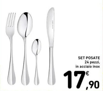 Spazio Conad SET POSATE 24 pezzi offerta