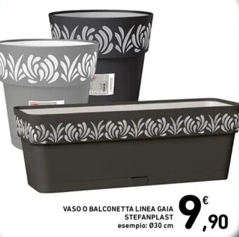 Spazio Conad VASO O BALCONETTA LINEA GAIA STEFANPLAST Ø 30 cm offerta