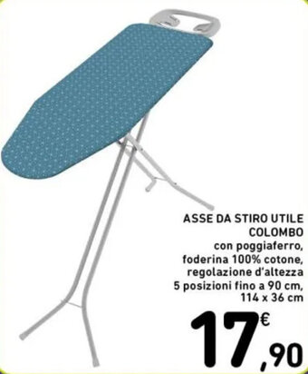Spazio Conad ASSE DA STIRO UTILE COLOMBO 114 X 36 CM offerta