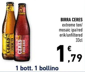 Spazio Conad BIRRA CERES extreme ten 33cl offerta