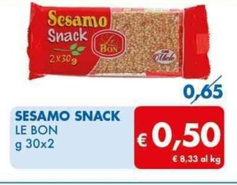 SESAMO SNACK LE BON g 30x2
