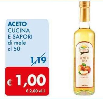 MD Discount ACETO CUCINA E SAPORI di mele cl 50 offerta