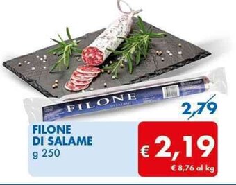 MD Discount FILONE DI SALAME g 250 offerta