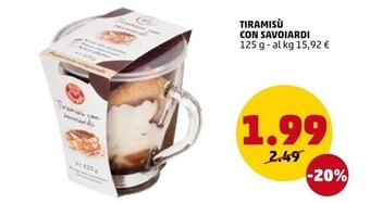 PENNY Tiramisu con savoiardi offerta