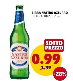 PENNY Nastro azzurro birra offerta
