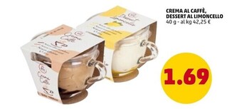 PENNY Crema al caffè, dessert al limoncello offerta