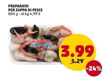 PENNY Marigel preparato per zuppa di pesce offerta
