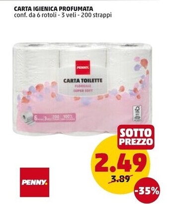 PENNY Penny carta igienica profumata offerta