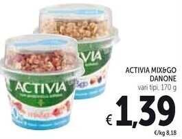 Spazio Conad Activia mix & go danone offerta