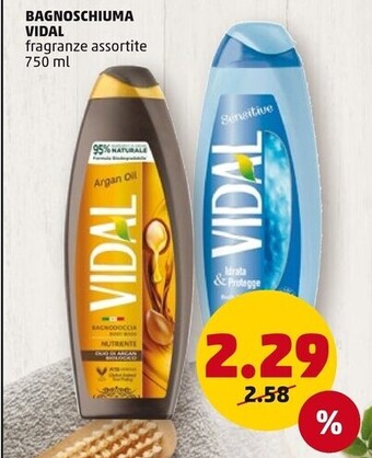 PENNY Vidal bagnoschiuma offerta