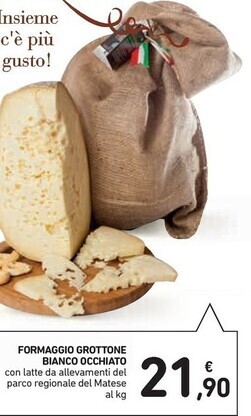 Spazio Conad Formaggio grottone bianco occhiato offerta