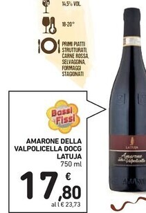 Spazio Conad Latuja amarone della valpolicella docg offerta