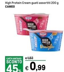 Iper La Grande Cameo high protein cream offerta