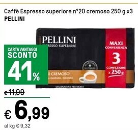 Pellini caffè espresso superiore n°20 cremoso