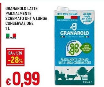 Famila Granarolo latte parzialmente scremato uht a lunga conservazione offerta