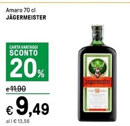 Iper La Grande Jagermeister amaro offerta