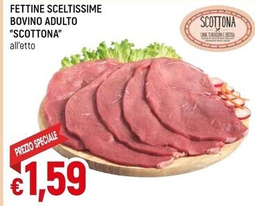 Famila Selezione scottona fettine sceltissime bovino adulto offerta