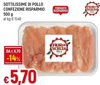 Famila Fior di scelta sottilissime di pollo confezione risparmio offerta