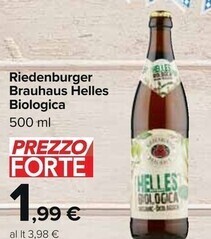 Carrefour Market Riedenburger brauhaus helles biologica offerta