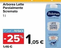 Arborea latte parzialmente scremato