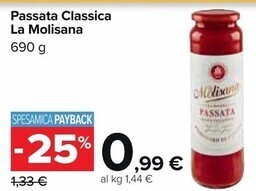 Carrefour Market La molisana passata classica offerta