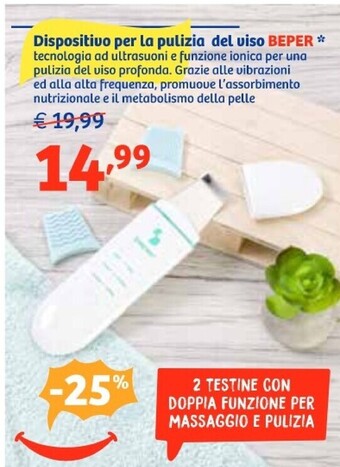 Beper dispositivo per la pulizia del viso