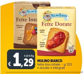 Gourmet Déco Mulino bianco fette biscottate offerta
