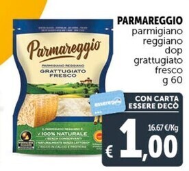 Gourmet Déco Parmareggio parmigiano reggiano dop grattugiato fresco offerta
