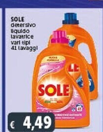 Gourmet Déco Sole detersivo liquido lavatrice offerta