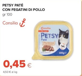 Oasi Consilia petsy paté con fegatini di pollo offerta