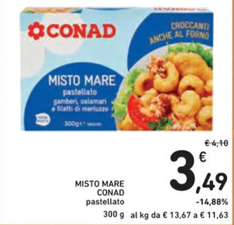 Spazio Conad MISTO MARE CONAD pastellato 300 g offerta