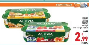 Conad Superstore Activia yogurt danone offerta
